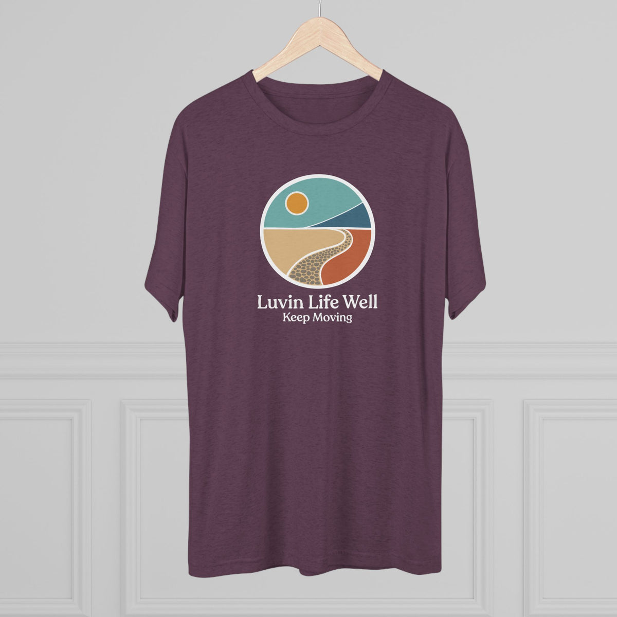 Triblend Luvin Life Well ‘Keep Moving’ Graphic Tee